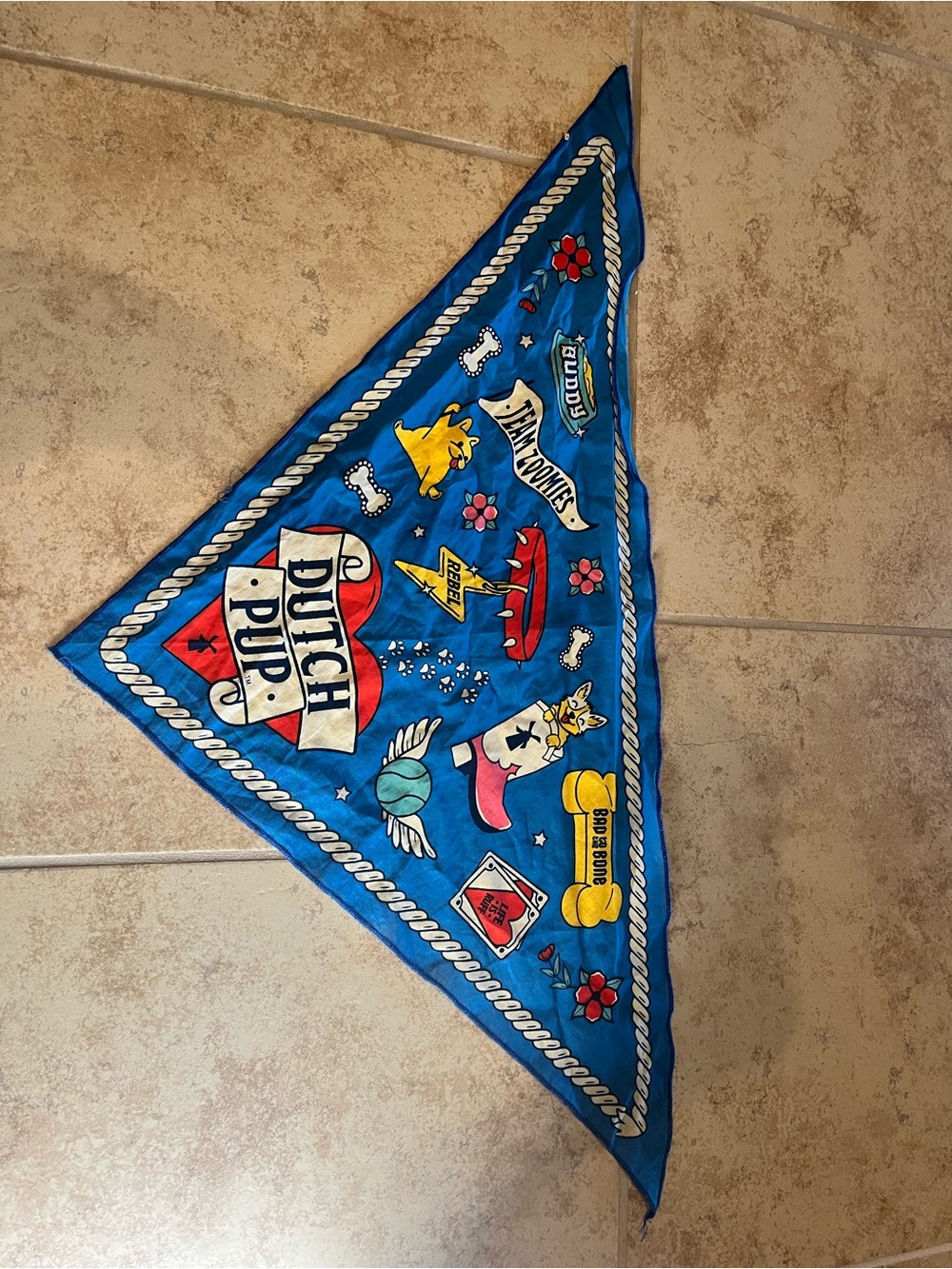 Dutch Bros 2024 Dutch Pup Dog Bandana National Dog Day Pet Handkerchief Coffee
